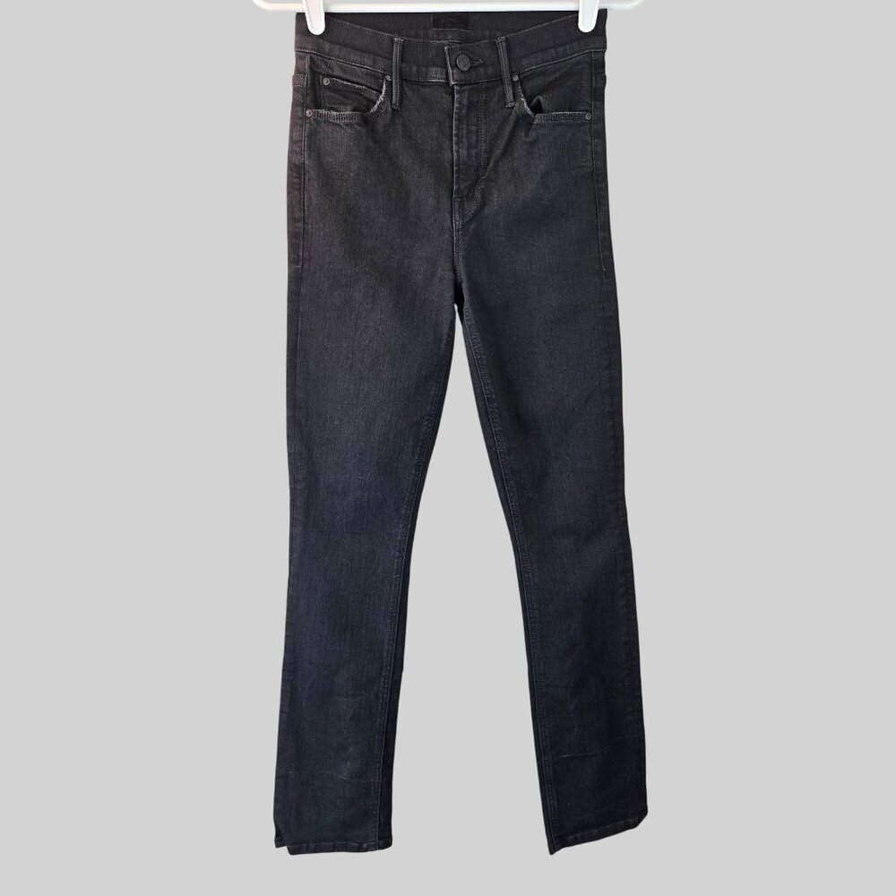 Mother Skinny Ankle Jeans Size 25 Black Denim High Rise Stretchy Casual Classic - Picture 2 of 14